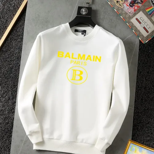 Wholesale Balmain Hoodies Long Sleeved For Men #1395103 $40.00 USD, Wholesale Quality Replica Balmain Hoodies