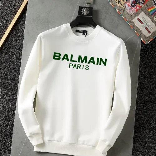 Wholesale Balmain Hoodies Long Sleeved For Men #1395141 $40.00 USD, Wholesale Quality Replica Balmain Hoodies