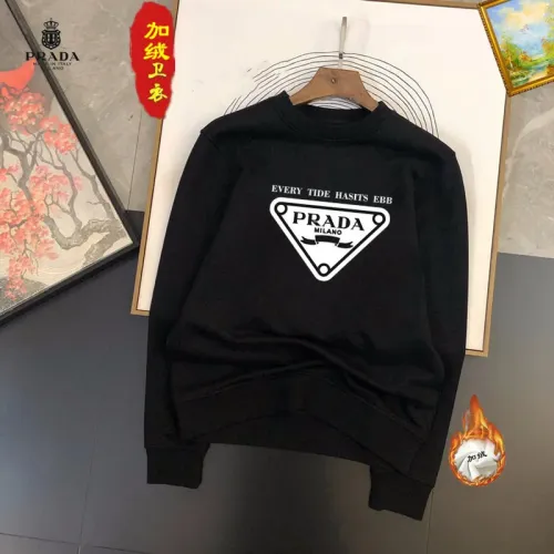 Wholesale Prada Hoodies Long Sleeved For Men #1395158 $45.00 USD, Wholesale Quality Replica Prada Hoodies