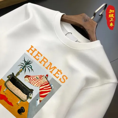 Replica Hermes Hoodies Long Sleeved For Men #1395159 $45.00 USD for Wholesale