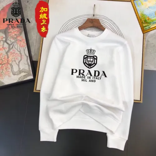 Wholesale Prada Hoodies Long Sleeved For Men #1395175 $45.00 USD, Wholesale Quality Replica Prada Hoodies