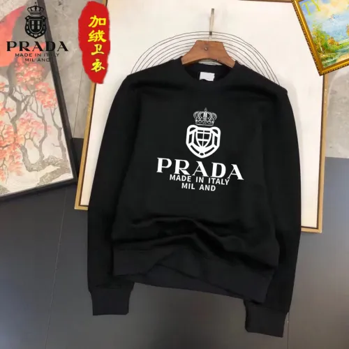 Wholesale Prada Hoodies Long Sleeved For Men #1395176 $45.00 USD, Wholesale Quality Replica Prada Hoodies