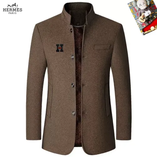 Wholesale Hermes Coats Long Sleeved For Men #1395447 $80.00 USD, Wholesale Quality Replica Hermes Coats