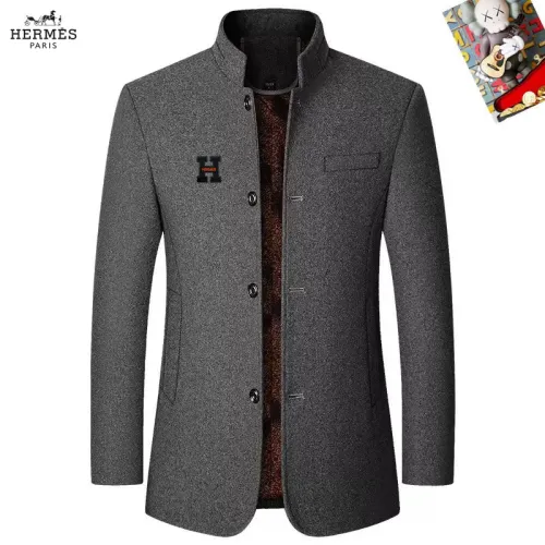 Wholesale Hermes Coats Long Sleeved For Men #1395449 $80.00 USD, Wholesale Quality Replica Hermes Coats