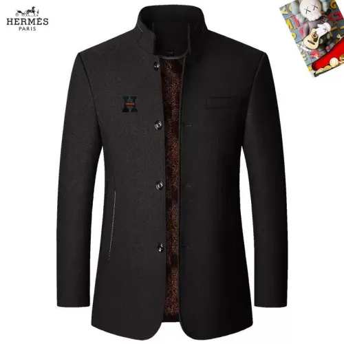 Wholesale Hermes Coats Long Sleeved For Men #1395450 $80.00 USD, Wholesale Quality Replica Hermes Coats