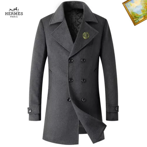 Wholesale Hermes Coats Long Sleeved For Men #1395508 $88.00 USD, Wholesale Quality Replica Hermes Coats