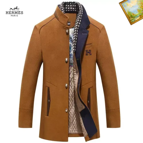 Wholesale Hermes Coats Long Sleeved For Men #1395525 $88.00 USD, Wholesale Quality Replica Hermes Coats