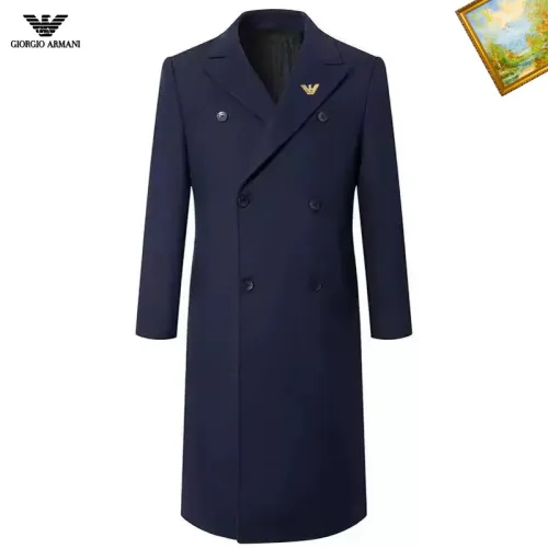 Wholesale Armani Coats Long Sleeved For Men #1395550 $88.00 USD, Wholesale Quality Replica Armani Coats