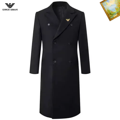 Wholesale Armani Coats Long Sleeved For Men #1395551 $88.00 USD, Wholesale Quality Replica Armani Coats