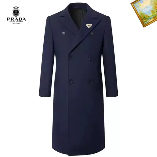 Wholesale Prada Coats Long Sleeved For Men #1395552 $88.00 USD, Wholesale Quality Replica Prada Coats