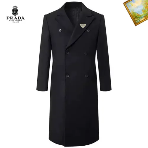 Wholesale Prada Coats Long Sleeved For Men #1395553 $88.00 USD, Wholesale Quality Replica Prada Coats