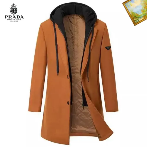 Wholesale Prada Coats Long Sleeved For Men #1395554 $88.00 USD, Wholesale Quality Replica Prada Coats
