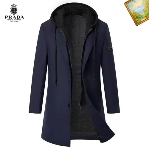 Wholesale Prada Coats Long Sleeved For Men #1395556 $88.00 USD, Wholesale Quality Replica Prada Coats