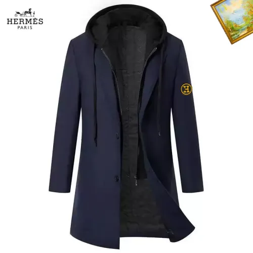 Wholesale Hermes Coats Long Sleeved For Men #1395560 $88.00 USD, Wholesale Quality Replica Hermes Coats
