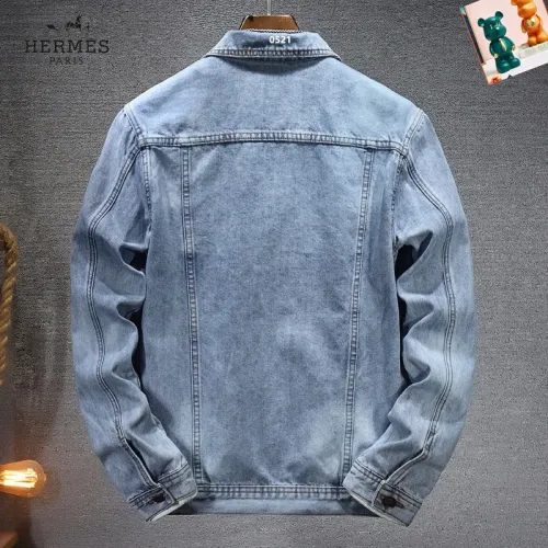 Replica Hermes Jackets Long Sleeved For Men #1395573 $60.00 USD for Wholesale