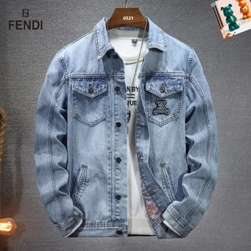 Wholesale Fendi Jackets Long Sleeved For Men #1395591 $60.00 USD, Wholesale Quality Replica Fendi Jackets