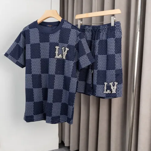 Wholesale Louis Vuitton LV Tracksuits Short Sleeved For Men #1395951 $60.00 USD, Wholesale Quality Replica Louis Vuitton LV Tracksuits