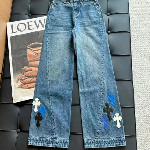 Wholesale Chrome Hearts Jeans For Women #1395965 $96.00 USD, Wholesale Quality Replica Chrome Hearts Jeans