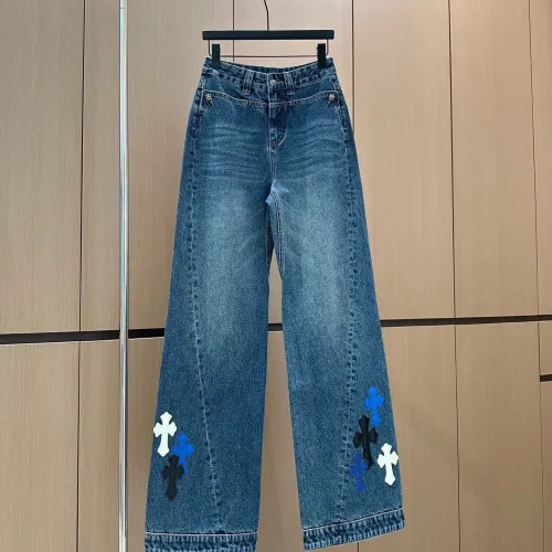Replica Chrome Hearts Jeans For Women #1395965 $96.00 USD for Wholesale