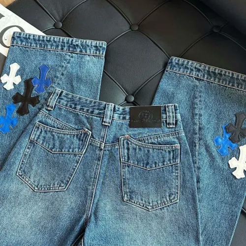Replica Chrome Hearts Jeans For Women #1395965 $96.00 USD for Wholesale
