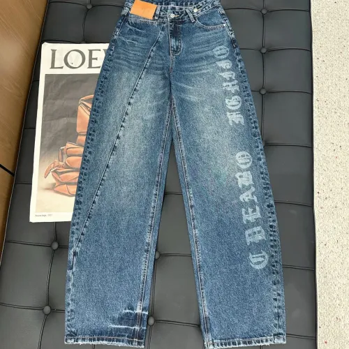 Wholesale Chrome Hearts Jeans For Women #1395966 $80.00 USD, Wholesale Quality Replica Chrome Hearts Jeans