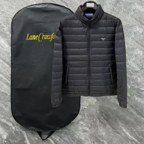 Wholesale Prada Down Feather Coat Long Sleeved For Men #1396001 $190.00 USD, Wholesale Quality Replica Prada Down Feather Coat