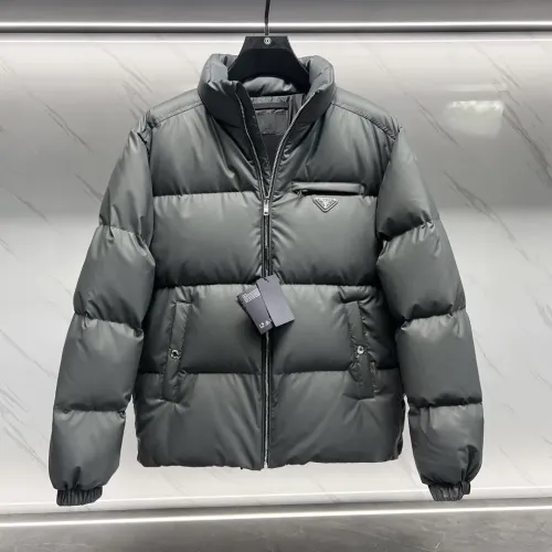 Replica Prada Down Feather Coat Long Sleeved For Men #1396002 $210.00 USD for Wholesale