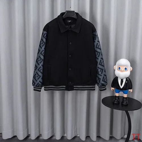 Wholesale Fendi Jackets Long Sleeved For Men #1396221 $85.00 USD, Wholesale Quality Replica Fendi Jackets