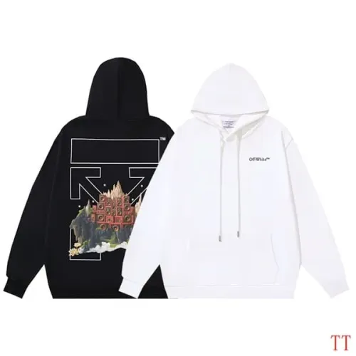 Replica Off-White Hoodies Long Sleeved For Unisex #1396287 $52.00 USD for Wholesale