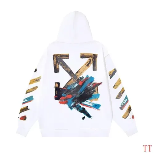 Replica Off-White Hoodies Long Sleeved For Unisex #1396308 $52.00 USD for Wholesale