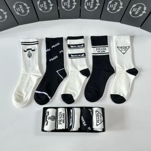 Wholesale Prada Socks #1396394 $29.00 USD, Wholesale Quality Replica Prada Socks