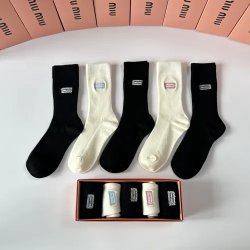 Wholesale MIU MIU Socks #1396425 $29.00 USD, Wholesale Quality Replica MIU MIU Socks