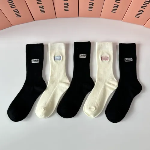 Replica MIU MIU Socks #1396425 $29.00 USD for Wholesale
