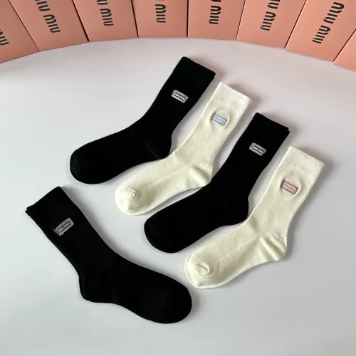 Replica MIU MIU Socks #1396425 $29.00 USD for Wholesale