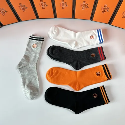 Replica Hermes Socks #1396426 $32.00 USD for Wholesale