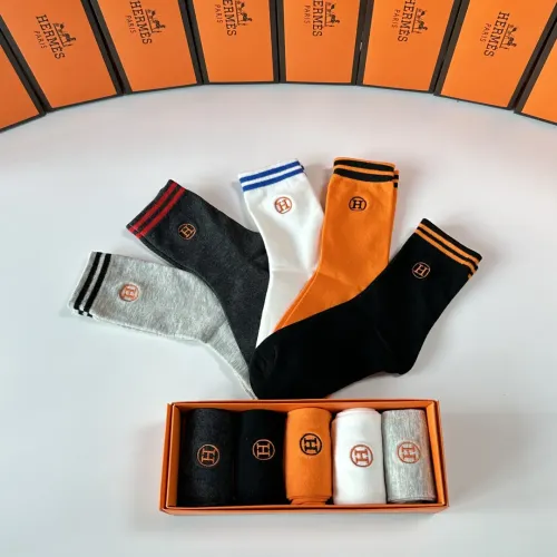 Replica Hermes Socks #1396426 $32.00 USD for Wholesale