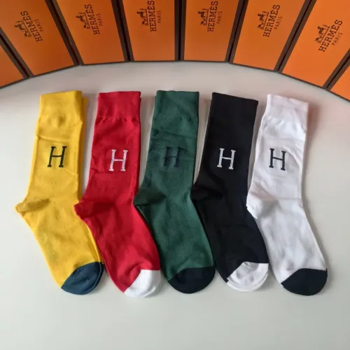 Replica Hermes Socks #1396444 $29.00 USD for Wholesale