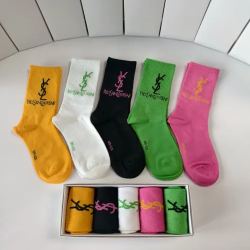 Wholesale Yves Saint Laurent YSL Socks #1396458 $29.00 USD, Wholesale Quality Replica Yves Saint Laurent YSL Socks