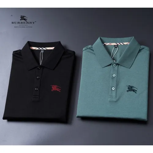 Replica Burberry T-Shirts Long Sleeved For Men #1396496 $52.00 USD for Wholesale