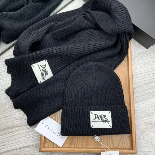 Replica Christian Dior Hat and Scarf Set #1396547 $52.00 USD for Wholesale