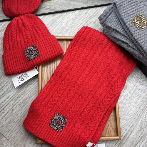 Wholesale LOEWE Hat and Scarf Set #1396558 $52.00 USD, Wholesale Quality Replica LOEWE Hat and Scarf and Glove Set