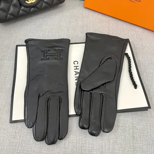 Replica Hermes Gloves For Women #1396677 $42.00 USD for Wholesale
