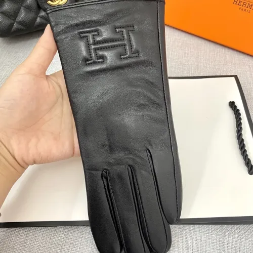Replica Hermes Gloves For Women #1396677 $42.00 USD for Wholesale