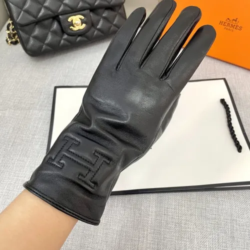Replica Hermes Gloves For Women #1396677 $42.00 USD for Wholesale