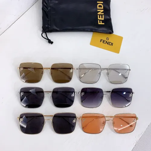 Replica Fendi AAA Quality Sunglasses #1396951 $60.00 USD for Wholesale