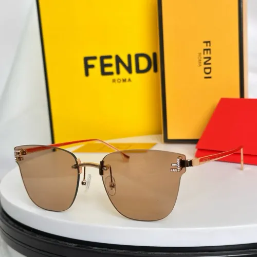 Wholesale Fendi AAA Quality Sunglasses #1396966 $60.00 USD, Wholesale Quality Replica Fendi AAA Quality Sunglasses