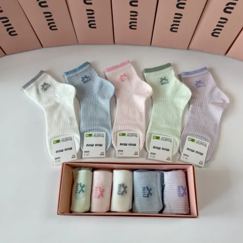 Wholesale MIU MIU Socks #1397213 $27.00 USD, Wholesale Quality Replica MIU MIU Socks