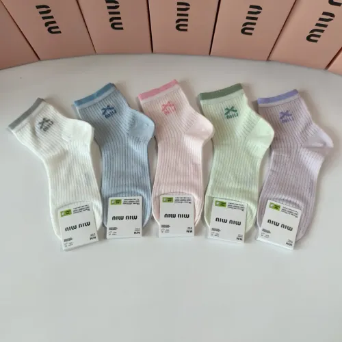 Replica MIU MIU Socks #1397213 $27.00 USD for Wholesale