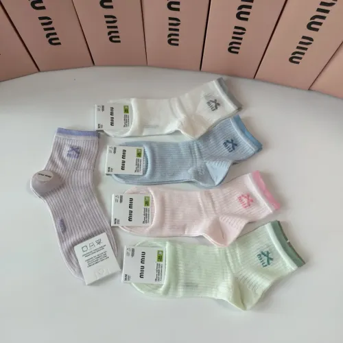 Replica MIU MIU Socks #1397213 $27.00 USD for Wholesale