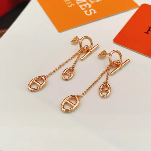 Replica Hermes Earrings For Women #1397516 $32.00 USD for Wholesale